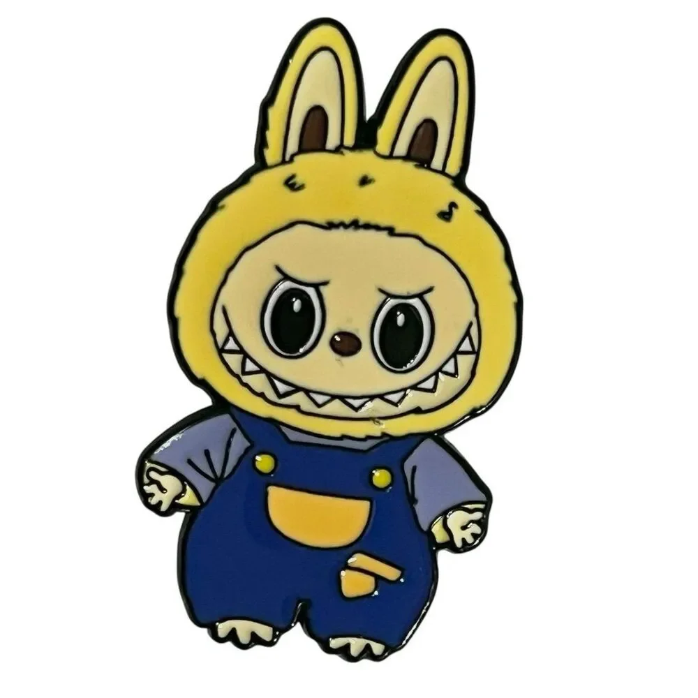 Labubu Dressed Up in Overalls Enamel Pin